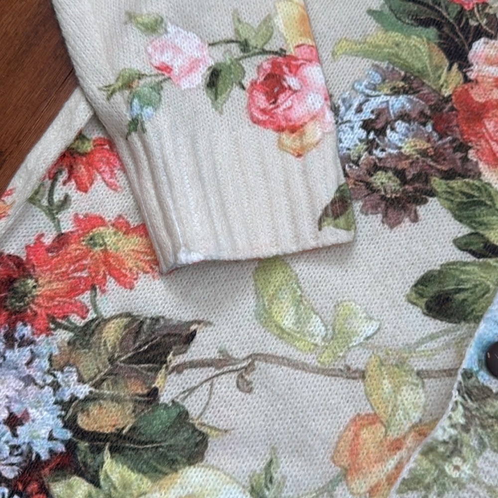 Southern Elegance Floral Cardigan Sweater - Picture 10 of 14